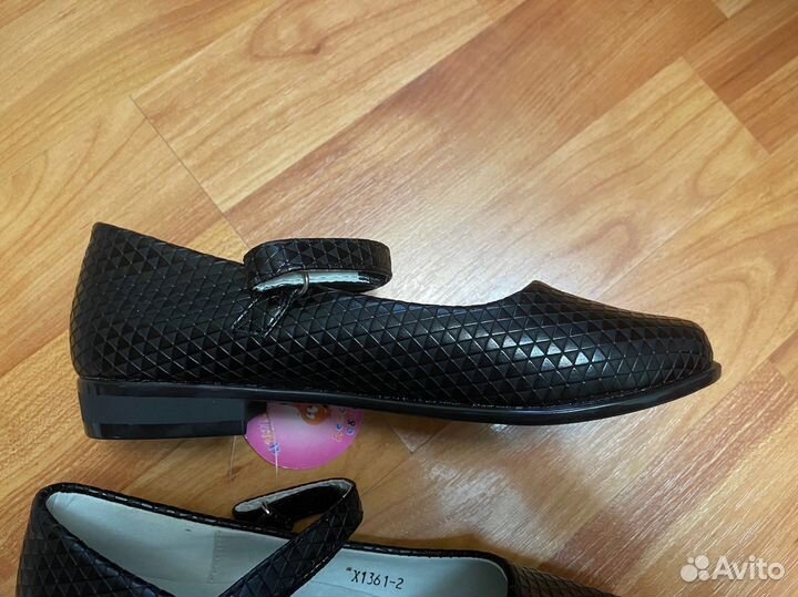 Туфли школьные для девочки, 33 размер