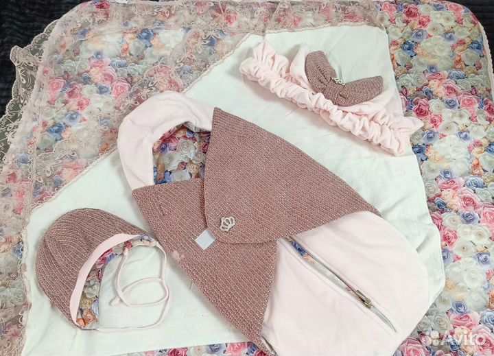 Конверт на выписку для девочки зима