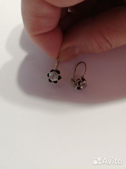 Серьги серебряные СССР