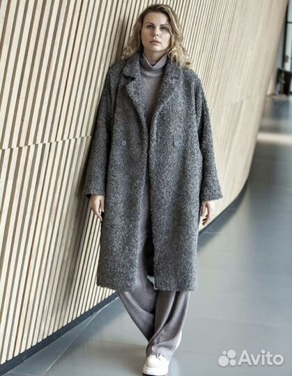 Пальто барашковое шуба тедди