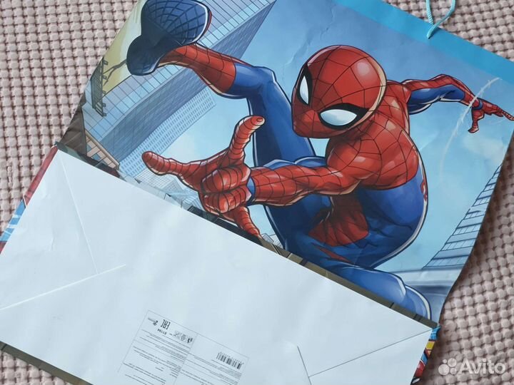 Подарочный пакет Человек-Паук, с рождением сына