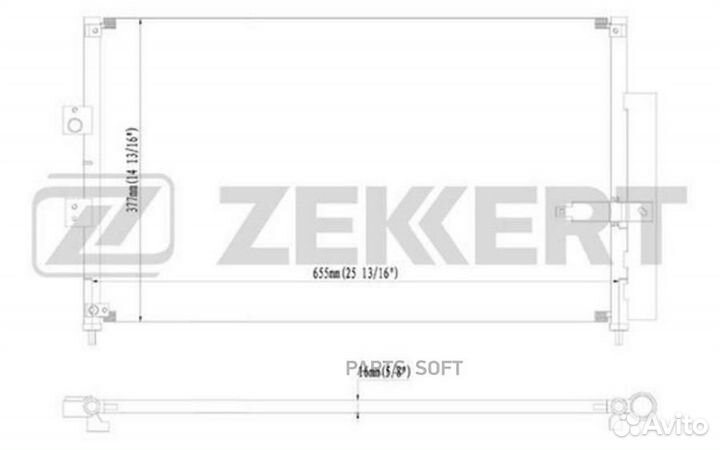 Радиатор кондиционера Honda Civic viii 05