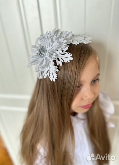 Ободок Новогодний Снежинка