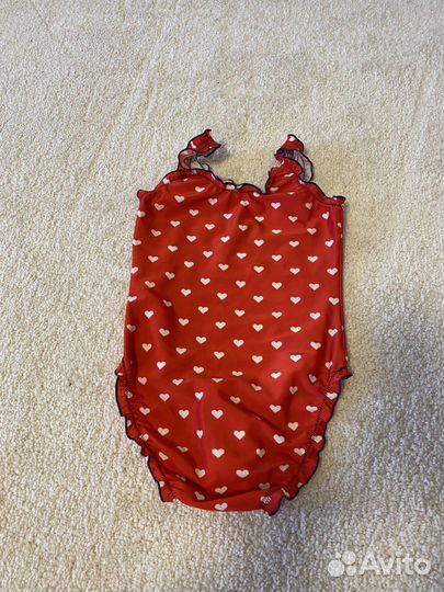 Купальник на 5-6 лет, коралки, пляжное платье