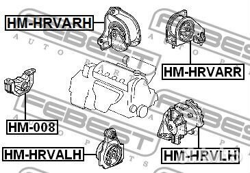 Подушка двигателя правая AT