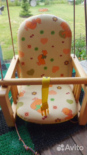 Качели детские деревянные