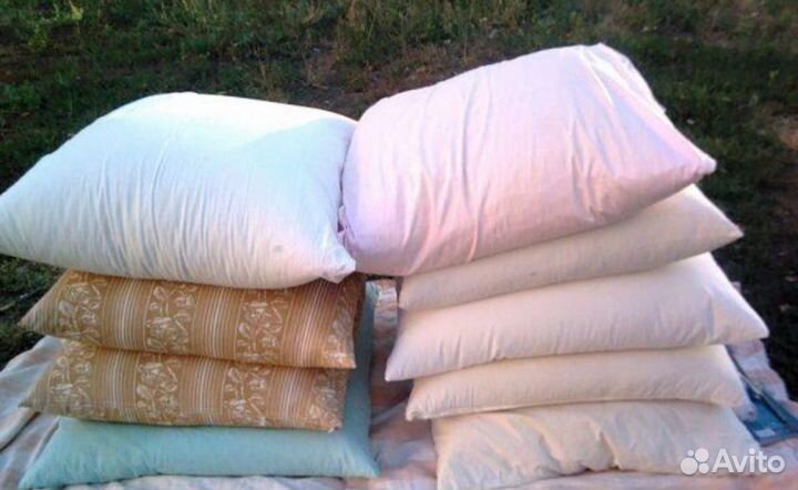 Пух перо подушки перины