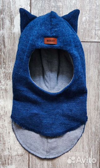 Шапка шлем 50-53 шерсть мериноса