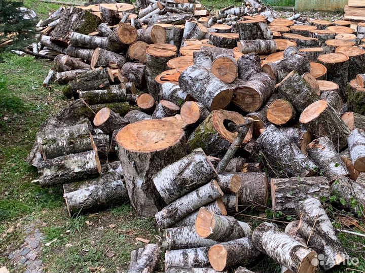 Дрова березовые колотые сухие