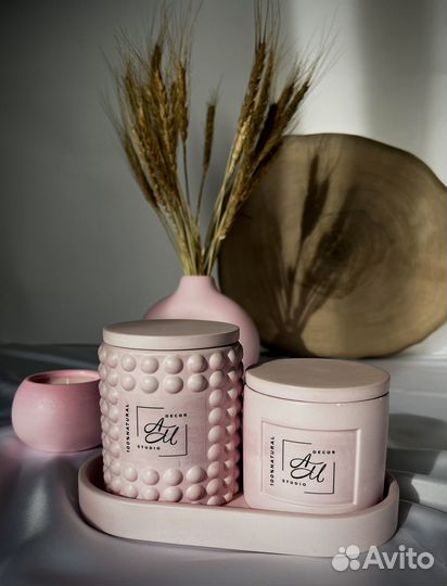 Свечи из натурального кокосового воска