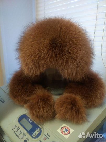 Шапка ушанка женская натуральный мех