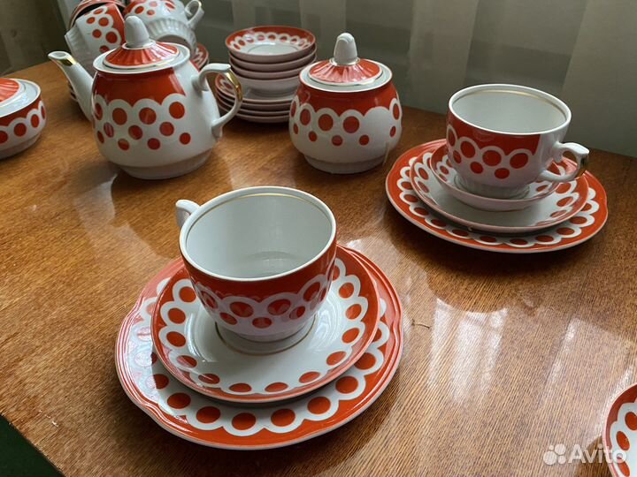 Новый винтажный чайный сервиз 1993