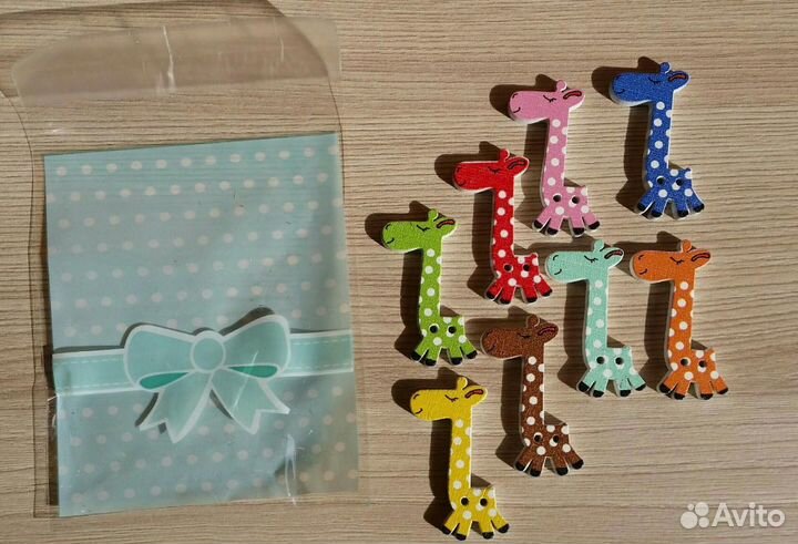 Набор дерев. пуговиц 