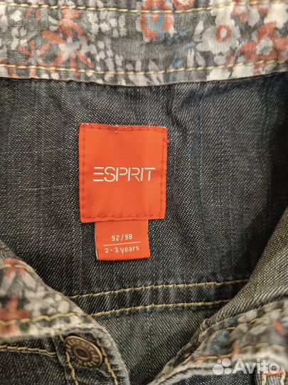 Джинсовые платье Esprit и сарафан 92-98