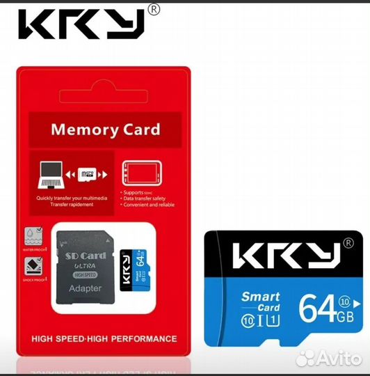 Карта памяти MicroSD 64 u1