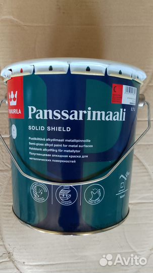 Краска для крыш Tikkurila Panssarimaali 2,7л