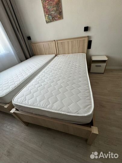 Кровать односпальная с матрасом новая