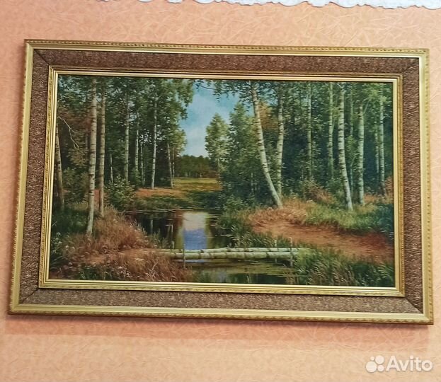 Картина в раме гобелен