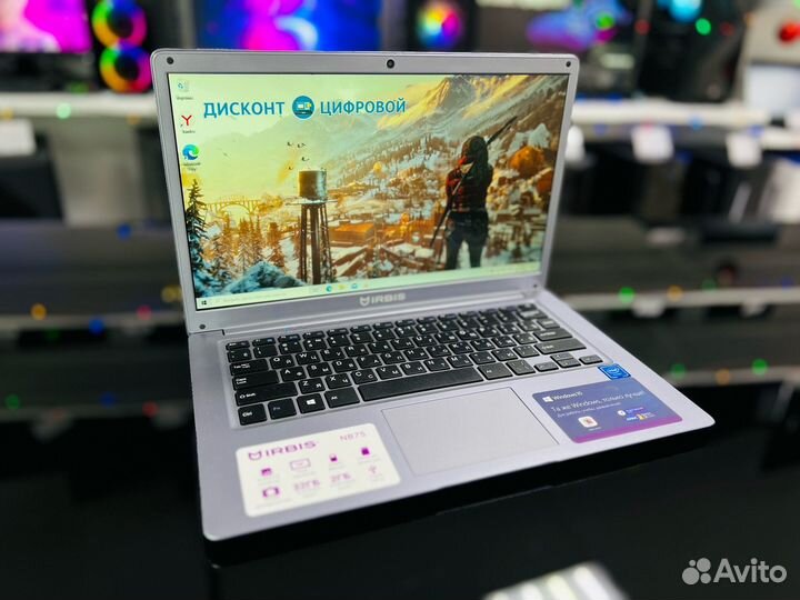 Ноутбук Irbis Новый intel/4 ядра/SSD Гарантия
