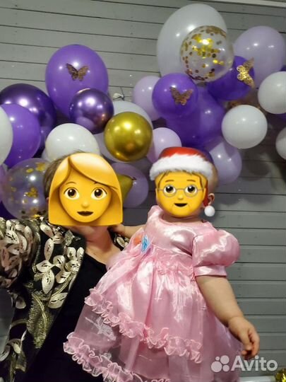 Детское нарядное платье 92