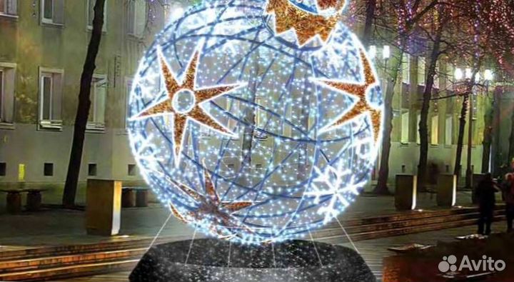 Украшение домов гирляндами