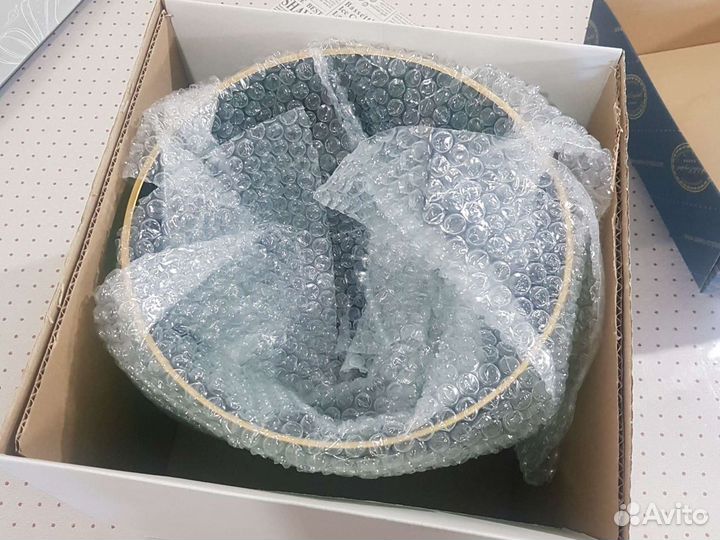 Фруктовница богемское стекло Чехия