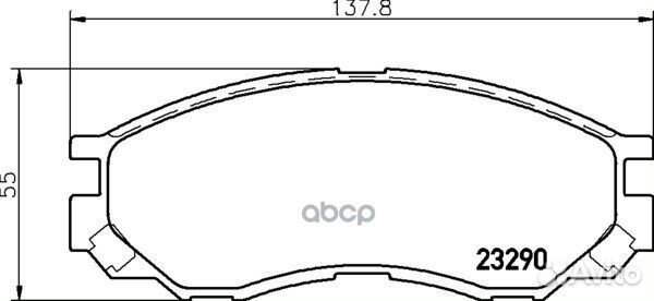Колодки тормозные дисковые перед (PF-3369)