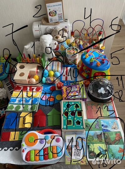 Развивающие игрушки пакетом и по отдельности