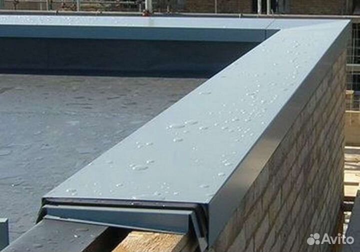 Гибка отливов, конек, откос, парапет, планка, фасо