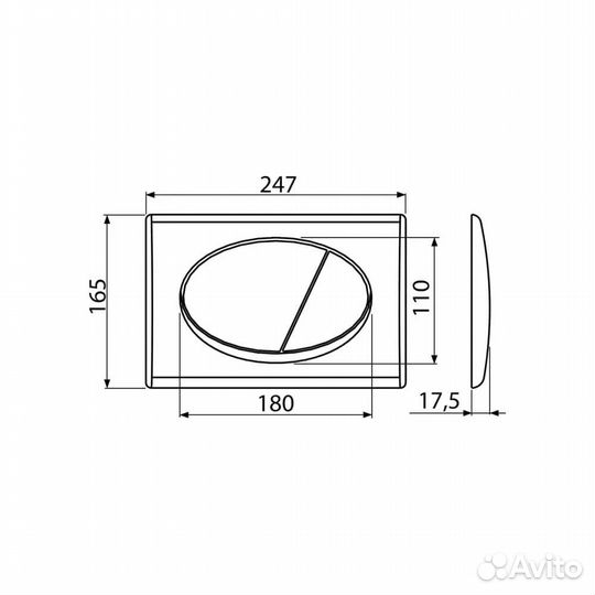 Система инсталляции для унитазов AlcaPlast AM101/1120-3:1 RU M71-0001 кнопка смыва хром