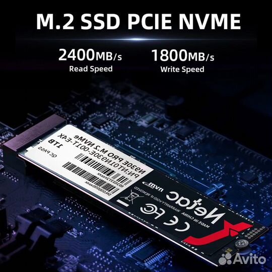 Накопитель SSD Netac, 512Gb, NVMe, pcie 3.0x4, M.2