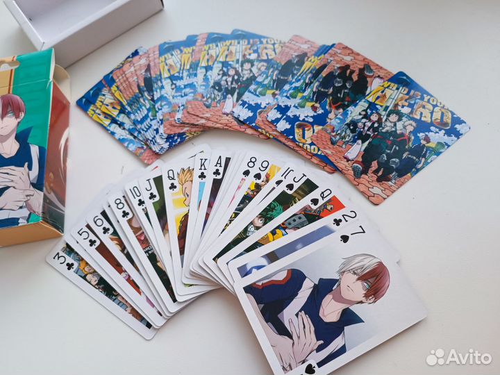 Игральные Карты герои аниме