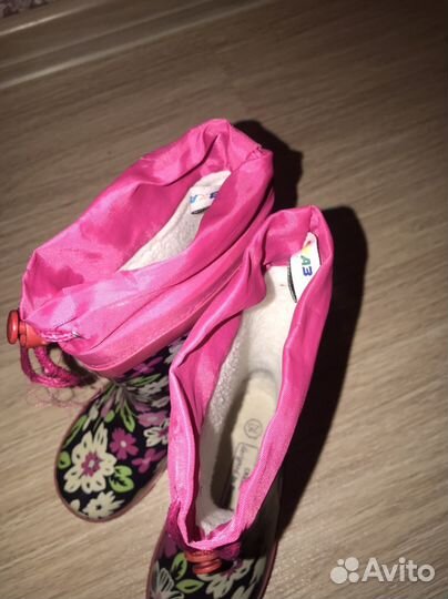 Резиновые сапоги для девочки 25 размер