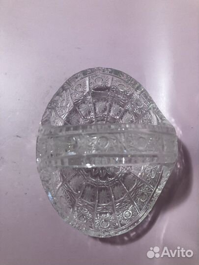 Хрустальная ваза конфетница чехия