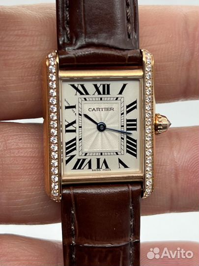 Часы Cartier Tank 22,5mm Diamond