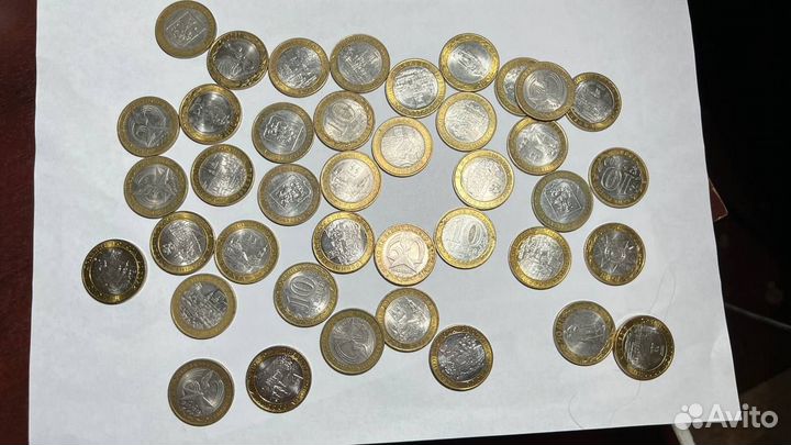 Юбилейные монеты 10р биметалл Древние города и ВОВ