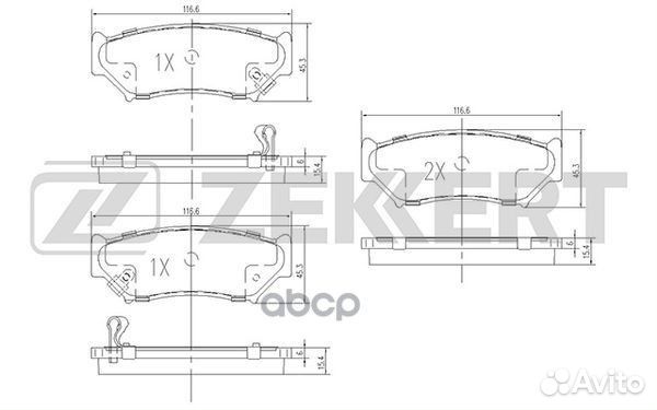 Колодки торм. диск. передн. Suzuki Jimny (SN) 0