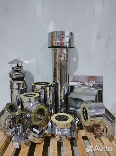 Дымоход Сэндвич-труба Для Дымохода 120х200, L-1м