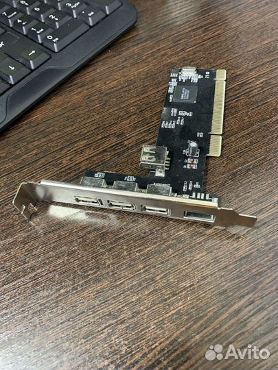 Плата PCI 3+1 порта USB 2.0