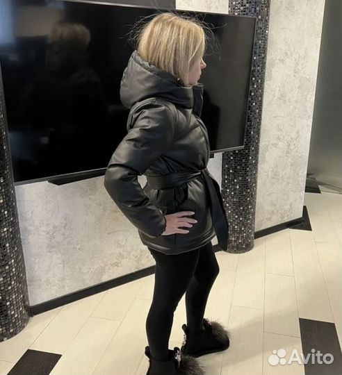Куртка эко кожа зима