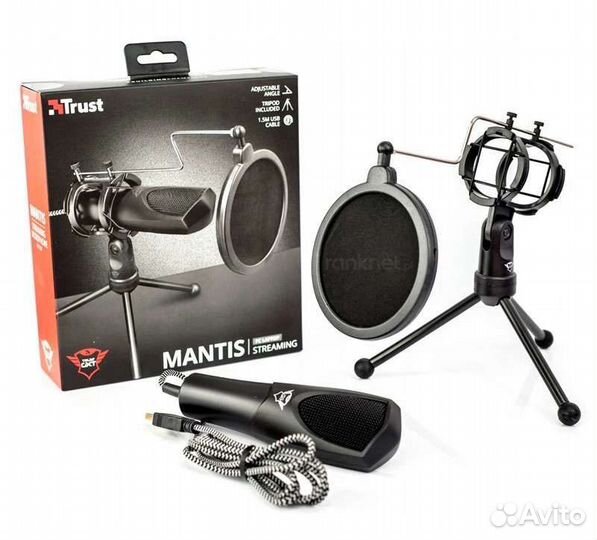 Микрофон Trust GXT 232 mantis черный