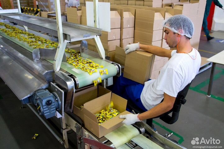 Упаковщик чипсов (выплаты еженедельные)