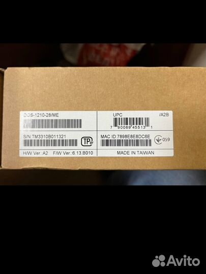 Новый Dlink dgs 1210-28me