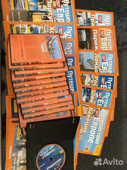 Набор журналов и дисков Путешествие по Европе