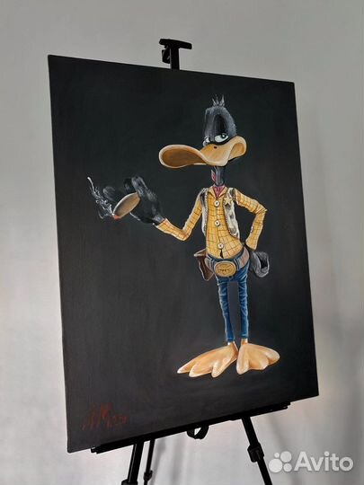 Даффи Дак. Картина масло