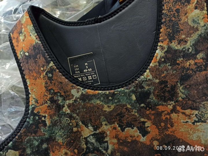 Гидрокостюм камуфляж мокрый для П/о -5/7мм