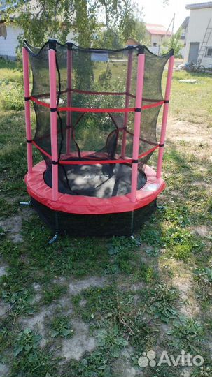 Батут Actiwell 140 с защитной сеткой