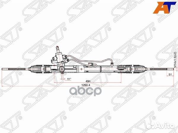 Рейка рулевая honda CR-V RE# 2,4 гидравлическая