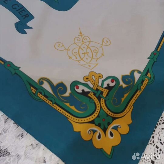 Rive de cier Берег рекиФранция винтажный платок