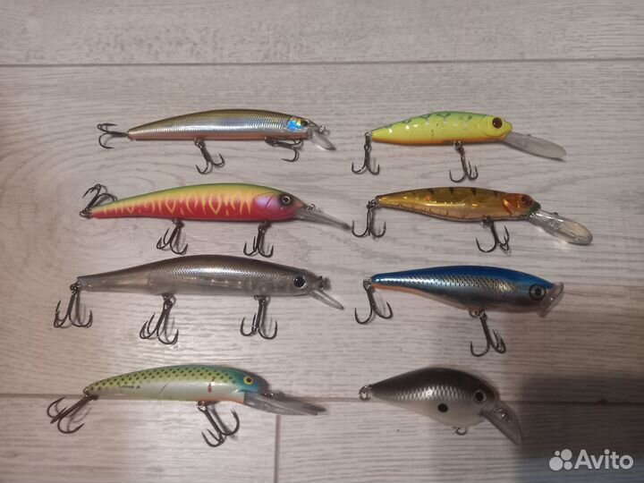 Воблеры pontoon 21, Strike Pro, Rapala все 8шт